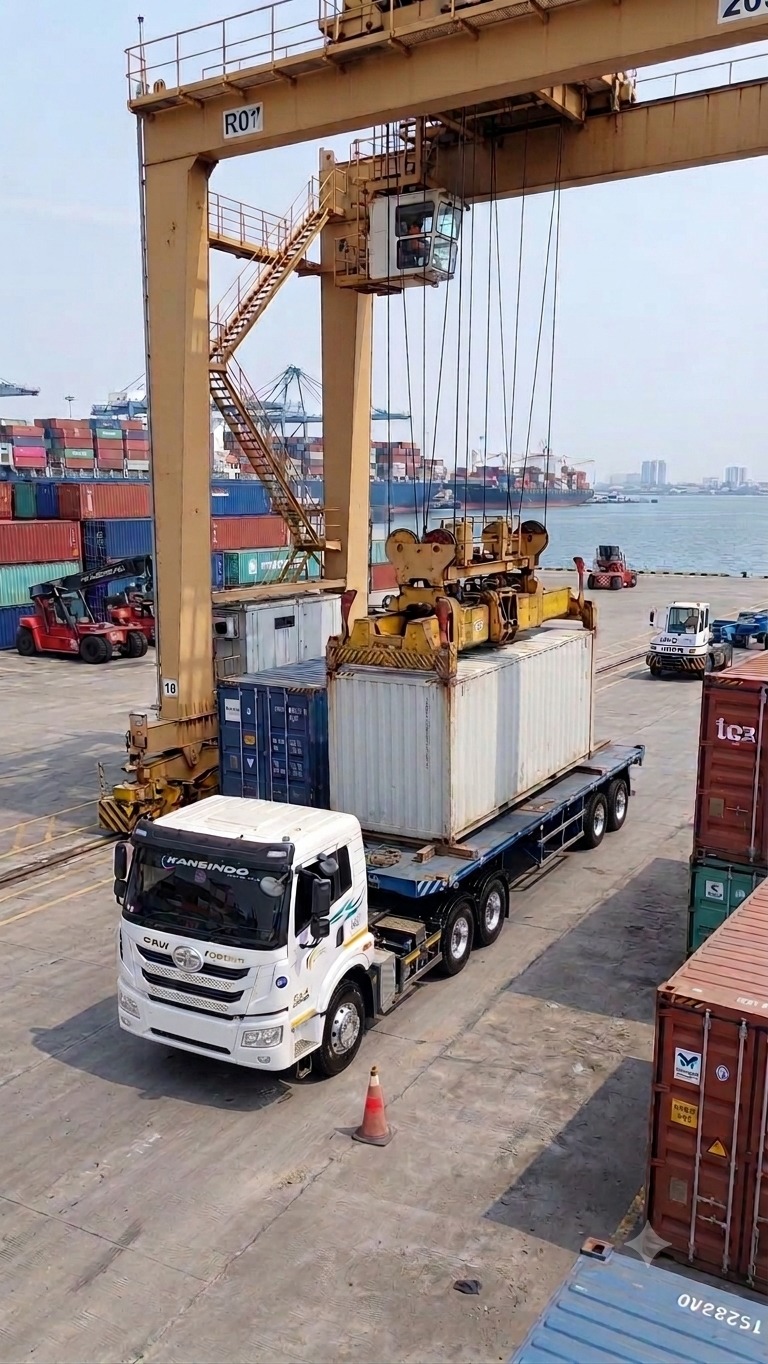Port Crane Container Loading
