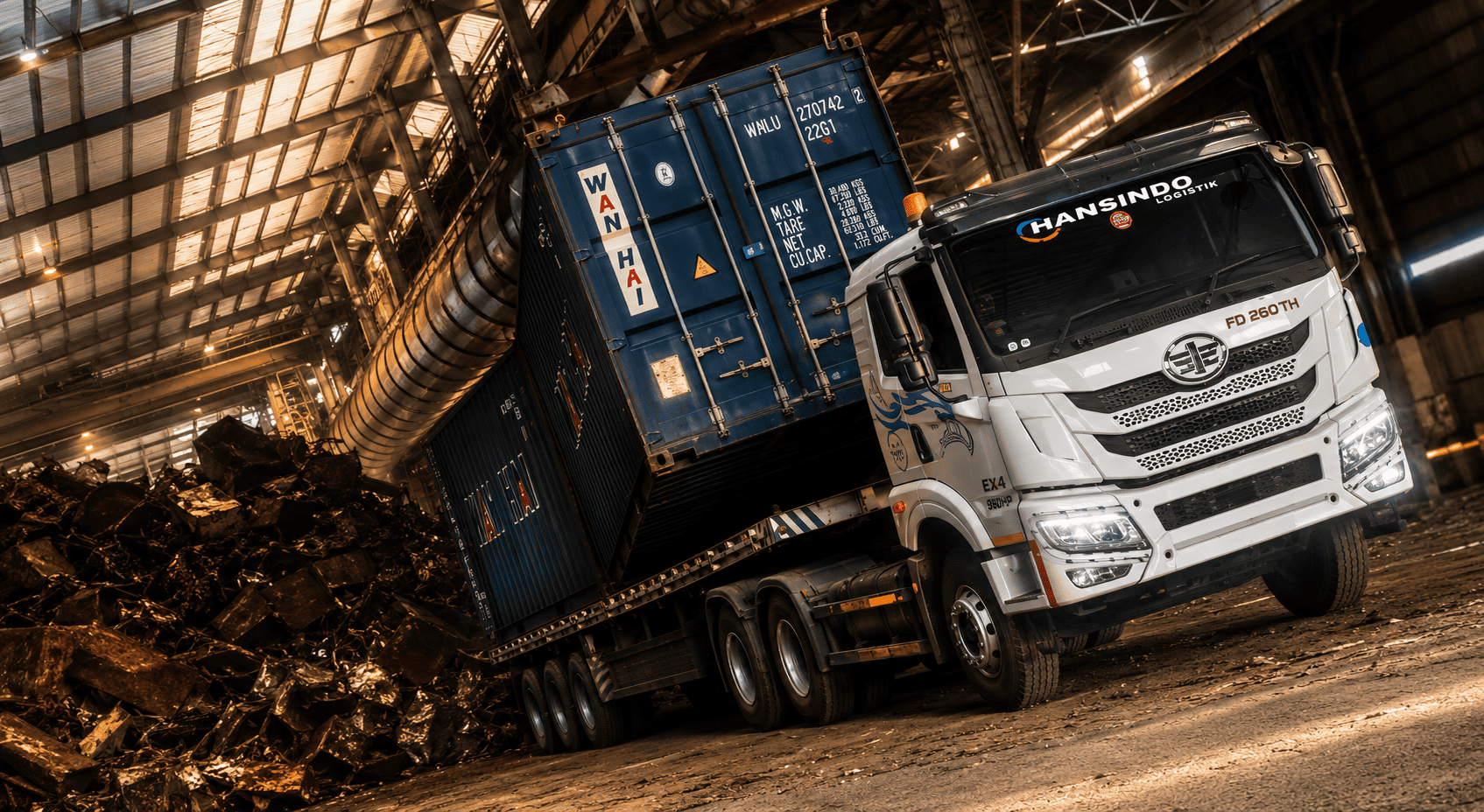 Hansindo Logistics Container Truck